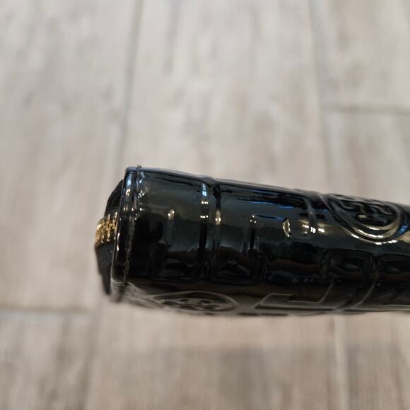 Tory Burch Patent Leather Emerson Logo Zip-Around Wallet Black Embossed Timeless - Picture 10 of 14